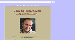 Desktop Screenshot of philippe-claudel.eu