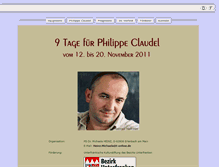 Tablet Screenshot of philippe-claudel.eu